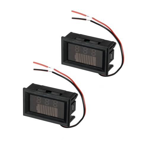 2pcs 60v voltmetro - 12-60v, led