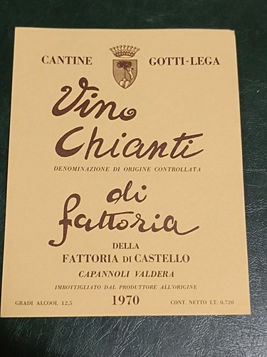 Etichetta vino chianti - etichetta,