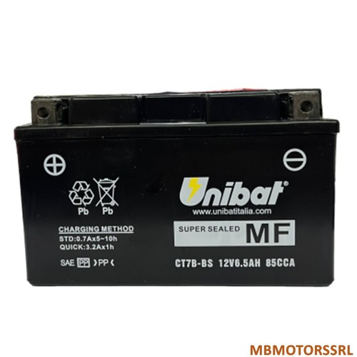 Batteria ct7b unibat yamaha - batteria,