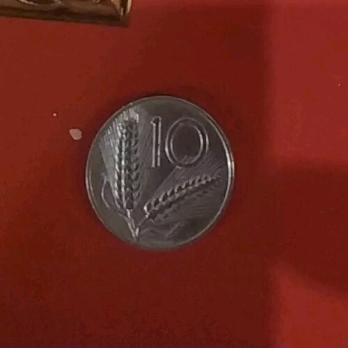 Moneta lire spiga grano - 10, di