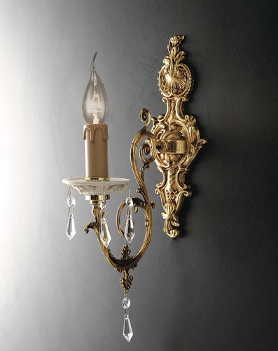 Applique 1luce porcellana - applique,