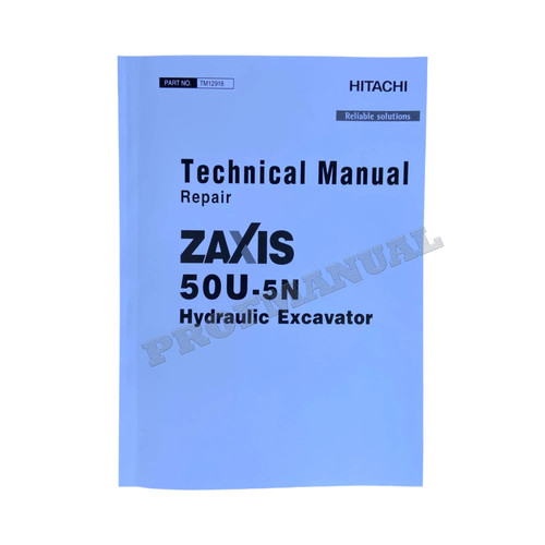 Hitachi zaxis 50u manuale - 50u-5n,