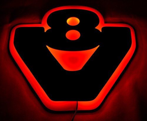 Led rosso luce - 3d,