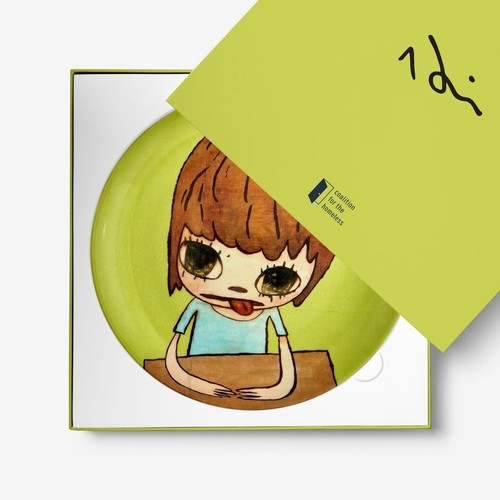 Yoshitomo nara artist plate - yoshitomo,