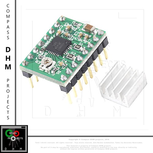Stepper motor driver a4988 - stepper,