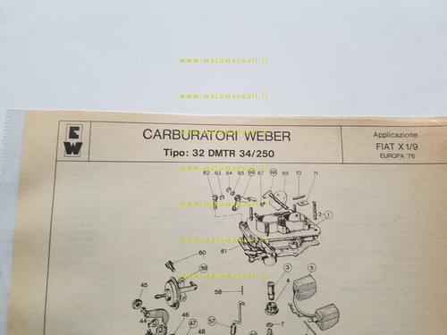 Weber carburatore dmtr - weber,