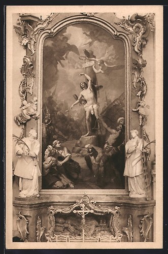 Cartolina ettal altare di - cartolina,