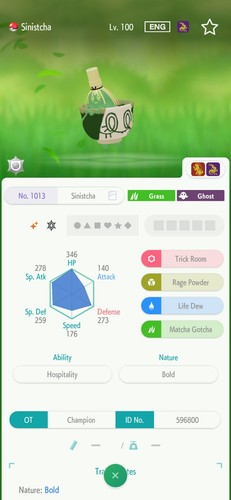Sinistcha 6iv shiny pronto per - shiny,