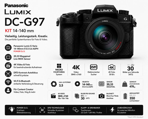 Panasonic lumix g97 kit - dc-g97,