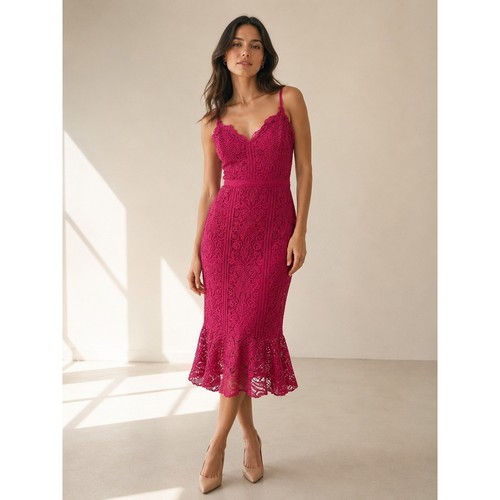 Abito midi guess - midi, pizzo