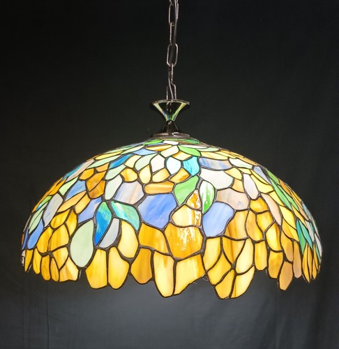 Lampadario tiffany grande - lampadario,