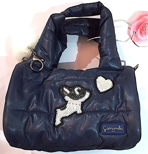 Round handbag con manici - round,