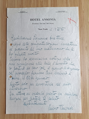 Pasero tancredi lettera - pasero,, da