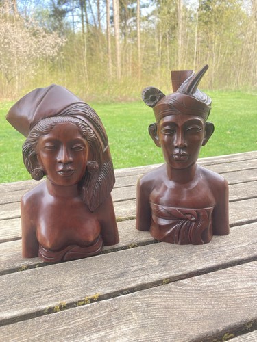 Coppia statuine scultura