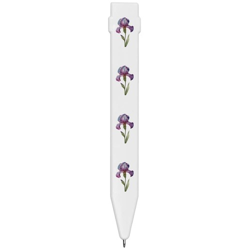 Purple iris flower - 'purple, flat
