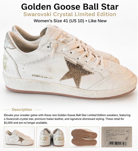 Golden goose ball - ball, star