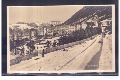 Cartolina pontresina pista - pontresina,
