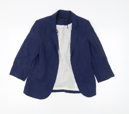 Blazer donna blu zara - blazer,