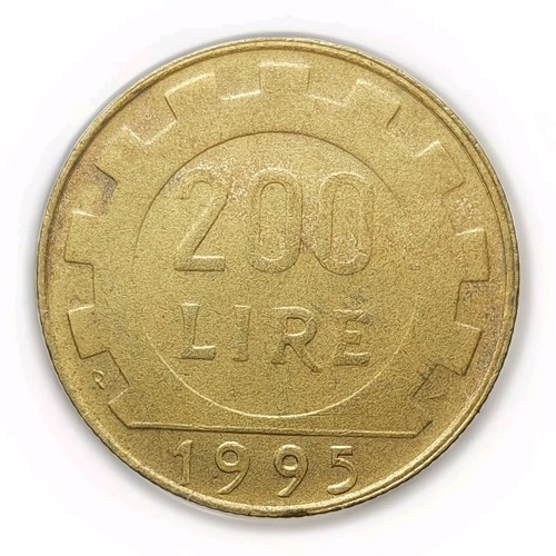 Moneta italia 200 lire 1995 - italia,