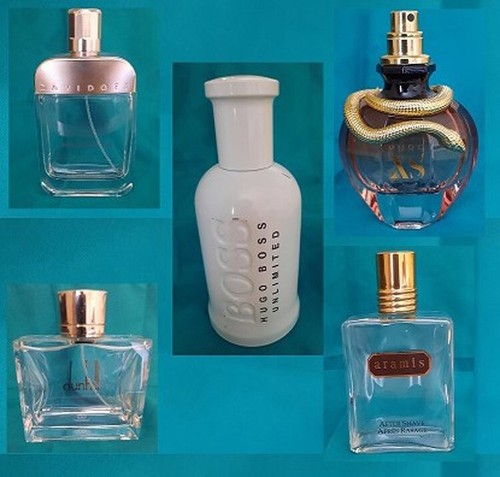 Empty aftershave and perfume - empty,