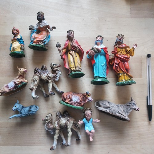 Lotto presepe plastica anni - presepe,