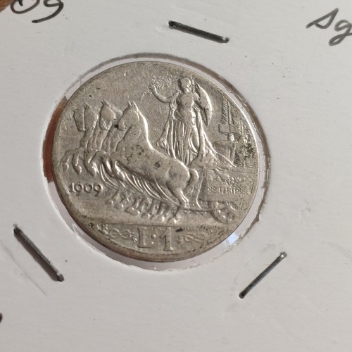 Silver coin lira - lira, 1909