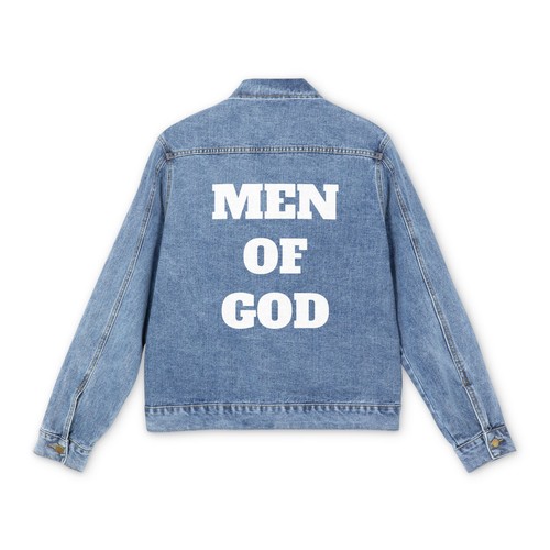 Giacca denim uomo dio - denim,