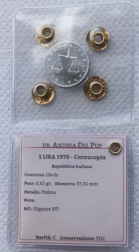 Lira 1970 fdc cornocupia - lira,
