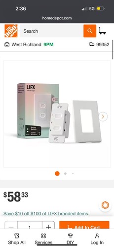 Lifx smart switch pulsanti - lifx, a
