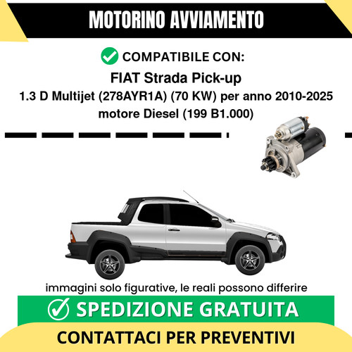 Motorino avviamento fiat - motorino,