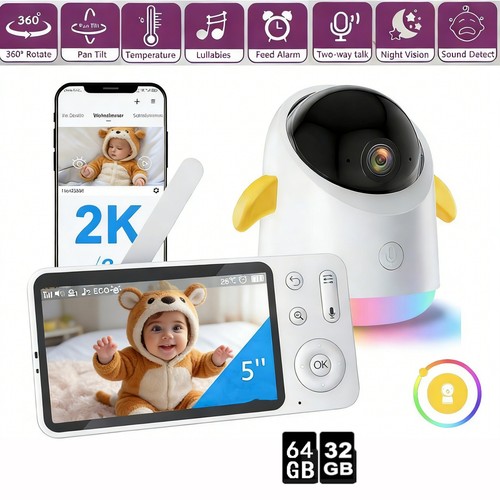 Baby monitor con - , telecamera