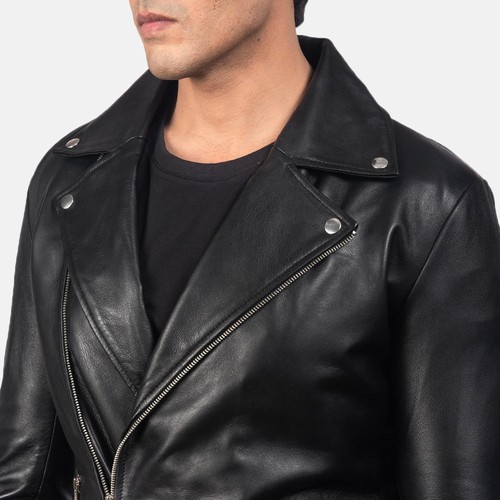 Men black leather - men's,