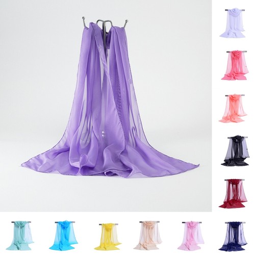 Sciarpe donna chiffon tinta