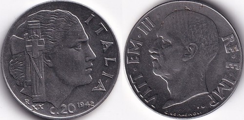 Centesimi 1942 xx italie - centesimi,