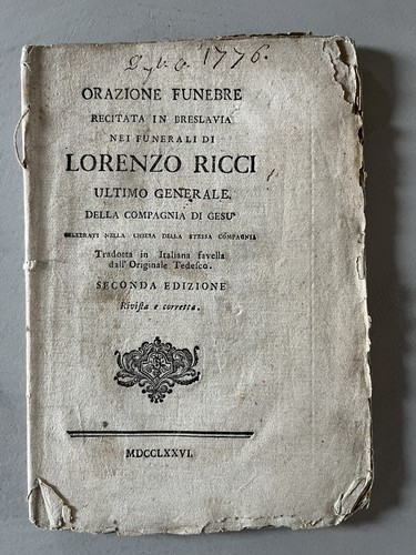 Orazione funebre recitata - , in