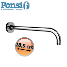 Braccio doccia tondo curvo