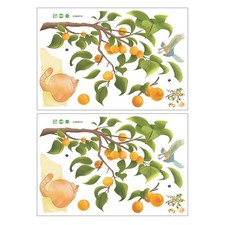  Set 2 Adesivi Murali Decalcomanie Adesivi per Camere da Letto Autoadesivi Cartoni Animati