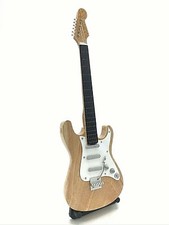 Miniature Fender Chitarra Stratocaster Standard - Legno Naturale (ornamentale) 
