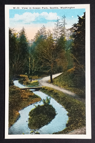 Cartolina cowen park c1920s - cowen,