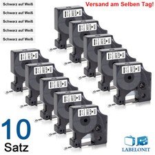 Nastro per Dymo D1 45013 S0720530 12 mm 9 mm 6 mm LabelManager 160 LabelPOINT