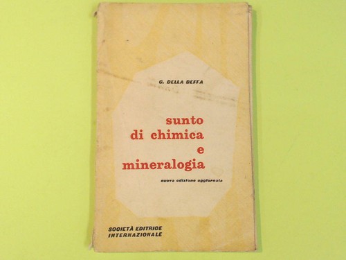 Sunto chimica mineralogia - di, e
