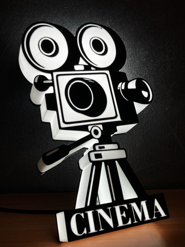 Cinema insegna targa luminosa - targa,