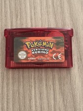 POKEMON Versione RUBINO GBA Game Boy Advance  ITA 1:1 BATTERIA NUOVA