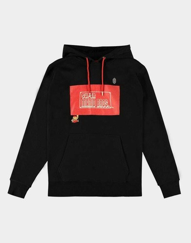 Felpa con cappuccio nera logo - felpa,