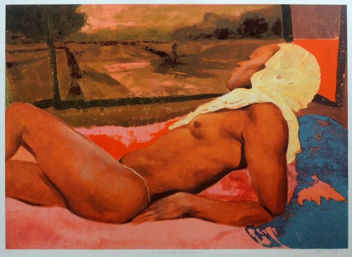 Ugo attardi litografia 1989 - ugo,