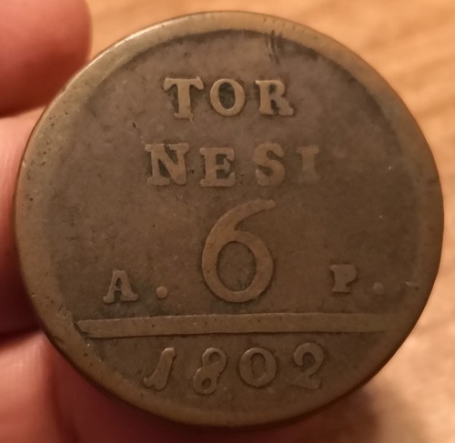 Moneta tornesi 1802 napoli - tornesi,