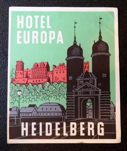 Ancien etiquette hotel europa - ancien,