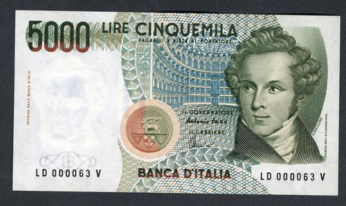 5000 lire bellini - ,