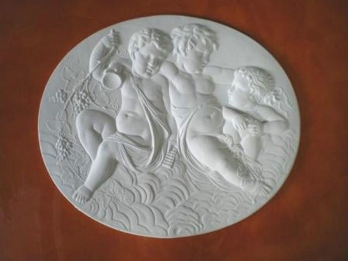 Bassorilievo gesso bianco - bassorilievo,