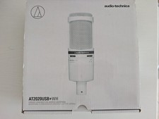 Microfono a condensatore USB audio-technica AT2020USB+WH con cavalletto e cavo